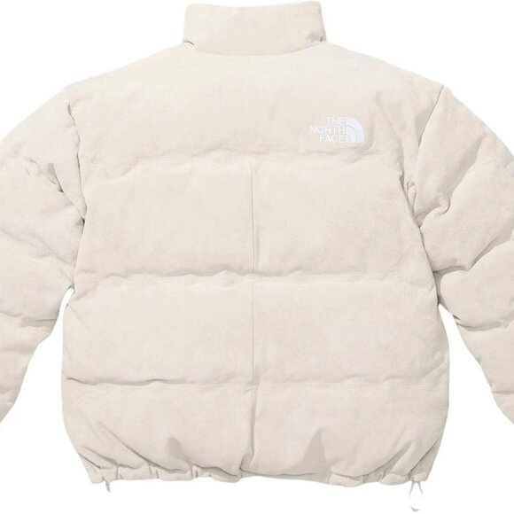 NWT Supreme The North Face Suede Nuptse Jacket Stone - Picture 11 of 11